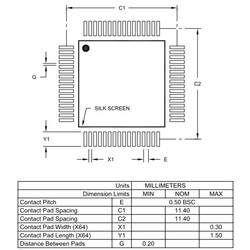 PIC24FJ128GA106T-I/PT SMD 16Bit 32Mhz Mikrodenetleyici TQFP64 - Thumbnail