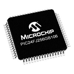 PIC24FJ256GB106 I/PT SMD 16-Bit 32MHz Mikrodenetleyici TQFP-64 - Thumbnail