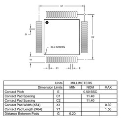 PIC24FJ256GB106 I / PT SMD 16-Bit 32MHz Microcontroller TQFP-64 - Thumbnail
