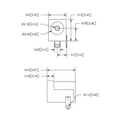 Power Giriş Konnektörü Şase Tip (2.1mm) - Thumbnail