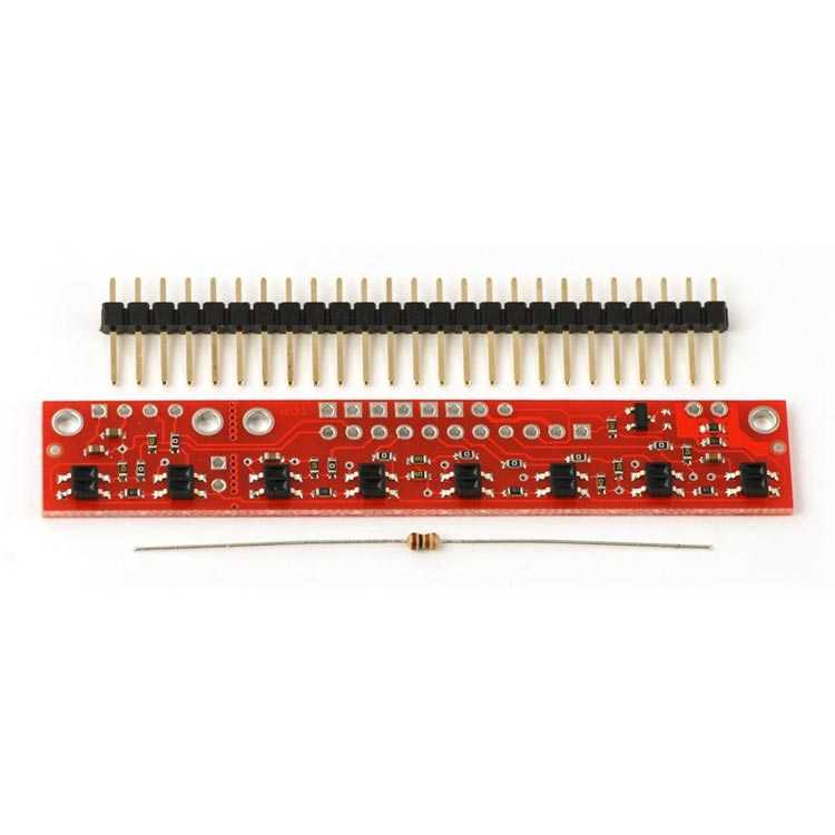 QTR-8RC Kızılötesi Çizgi Takip Sensörü - Yansıtıcı Optik Sensör Modülü