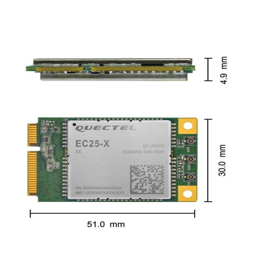 Quectel EC25-EU Mini PCIe Modül ( IMEI Kayıtlıdır )