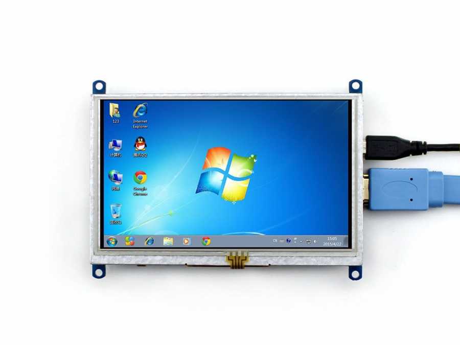 Raspberry Pi 5 Inch HDMI Lcd (B) Ekran 800×480 Geniş Platform Desteği