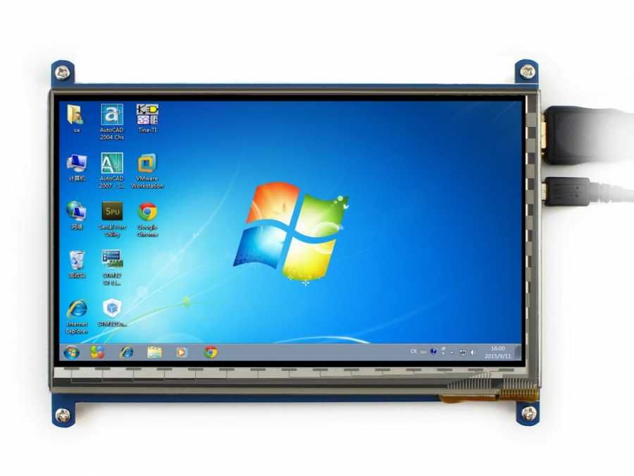 Raspberry 7 Inch HDMI Lcd C Ekran 1024×600 IPS Geniş Platform Desteği