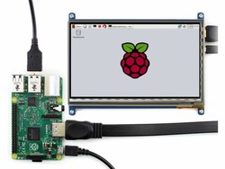 Raspberry 7 Inch HDMI Lcd C Ekran 1024×600 IPS Geniş Platform Desteği - Thumbnail