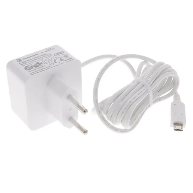Raspberry Pi 3 Orijinal Adaptör 5.1v 2.5a - Beyaz V2