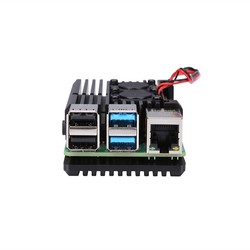 Raspberry Pi 4 Alüminyum Kasa Soğutucu - Çift Fanlı - Thumbnail