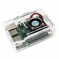 Raspberry Pi 4 Transparent Case with Cooling Fan - Thumbnail