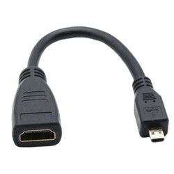 Raspberry Pi 4 - Raspberry Pi 5 4K 60Hz Mikro HDMI Dönüştürücü Kablo - 15cm