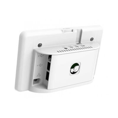 Raspberry Pi - Raspberry Pi 4 Uyumlu Dokunmatik Ekran Kasası - Beyaz