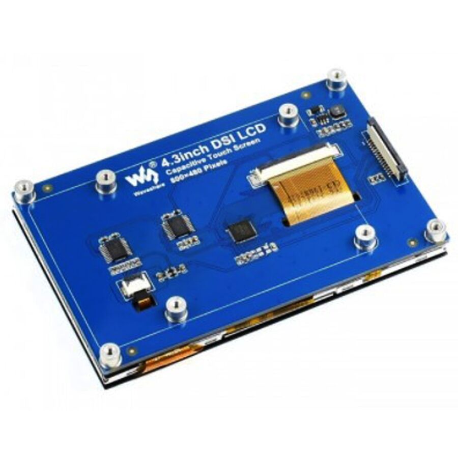 Raspberry Pi 4.3 inç Kapasitif Dokunmatik Ekran DSI Arayüz 800×480 - 4