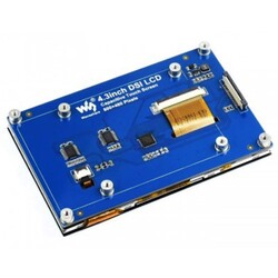 Raspberry Pi 4.3 inç Kapasitif Dokunmatik Ekran DSI Arayüz 800×480 - 4