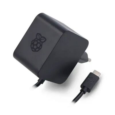 Raspberry Pi - Raspberry Pi 5 27W USB-C Orijinal Güç Adaptörü - Siyah