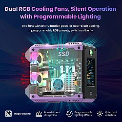 Raspberry Pi 5 2.8 Inch IPS Ekranlı PiTower Gen 2 Mini PC Kasası - 5