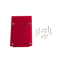 Raspberry Pi Alt Koruma Pleksi Levha - Kırmızı - Thumbnail