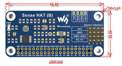 Sense HAT (B) for Raspberry Pi, Very Powerful Sensors - Thumbnail