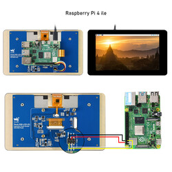 Raspberry Pi için 7 inç Kapasitif Dokunmatik IPS Ekran 1024×600 - Thumbnail