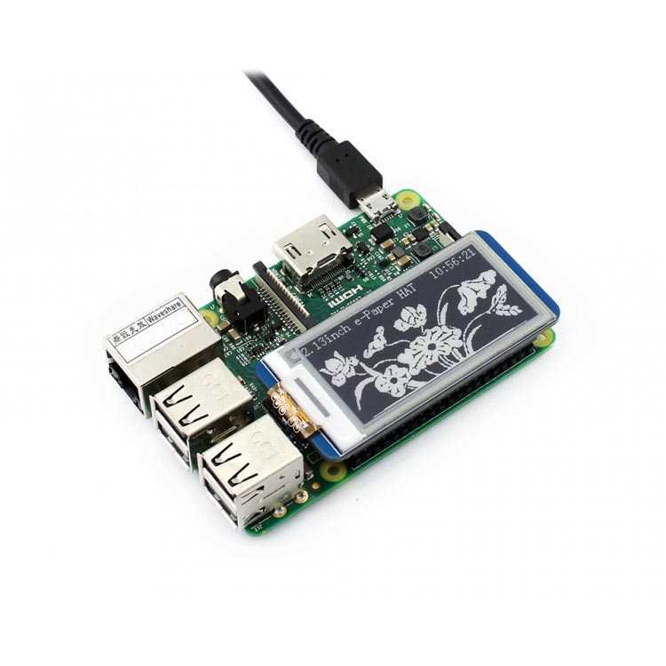 Raspberry Pi 250x122 Çözünürlüklü 2.13 inç Mürekkep Ekran - 4