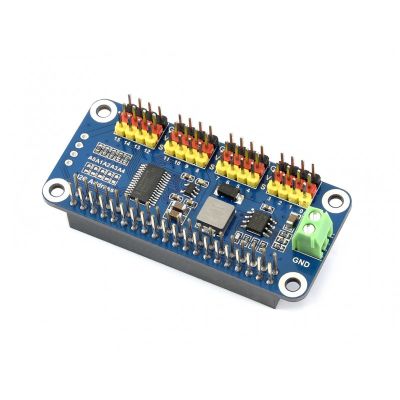 WaveShare - Raspberry Pi Servo Motor Sürücü Kartı - 16 Kanal - 12 Bit - WaveShare