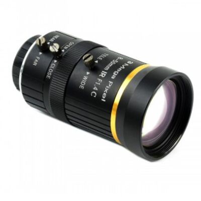 WaveShare - Raspberry Pi Yüksek Kalite Kamera 8-50mm Zoom Lens