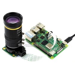 Raspberry Pi Yüksek Kalite Kamera 8-50mm Zoom Lens - Thumbnail