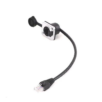 DirencNet - RJ45 Erkek - Dişi Panel Montaj Tipi 30cm Kablo