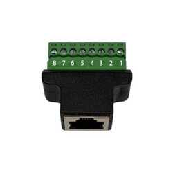 RJ45 Ethernet Dişi Fiş Terminal Bloğu - Thumbnail