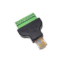 RJ45 Ethernet Erkek Fiş Terminal Bloğu