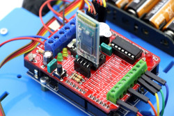 ROBOMOD Bluetooth Kontrollü Arduino Araba - Mavi (Demonte) - Thumbnail