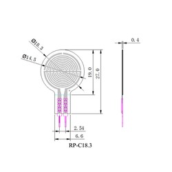RP-C18.3-ST Thin Film Pressure Sensor - Thumbnail