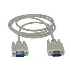RS232 - Seri Port - 9 Pin Erkek - Erkek Kablo 2.5 Metre - Beyaz