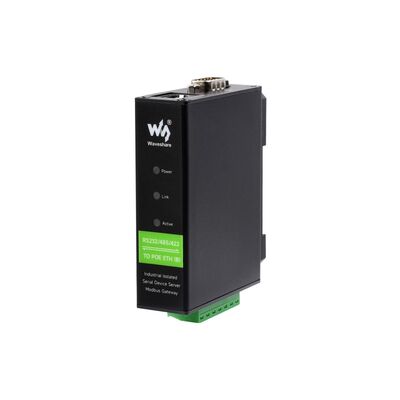 WaveShare - RS232/485/422'den RJ45'e Dönüştürücü POE Ethernet Modülü