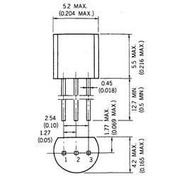 S8050 Transistor BJT NPN TO-92 - Thumbnail