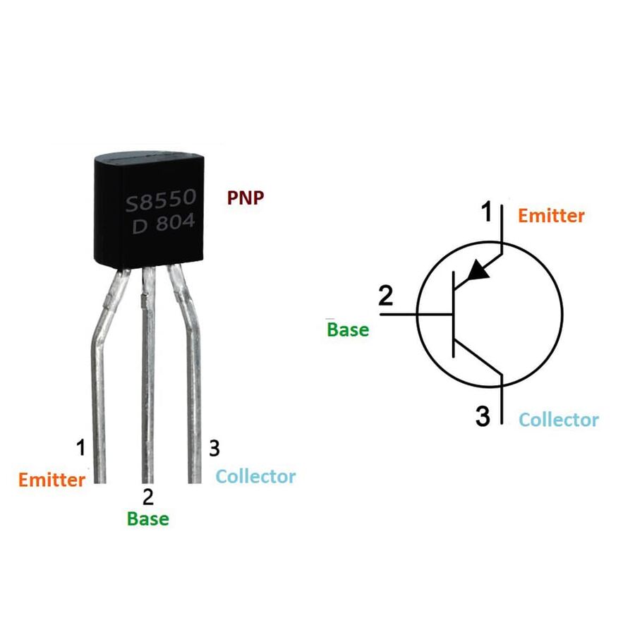 profundo ensayo Rubicundo Buy S8550 transistor BJT PNP TO-92 at affordable price - Direnc.net®