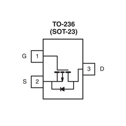 SI2301CDS P-Channel Mosfet SMD SOT23-3 20V 3.1A - Thumbnail