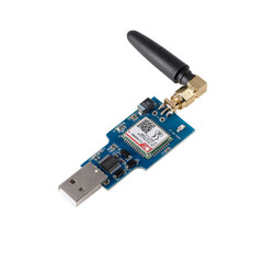 SIM800C Bluetooth Uyumlu GSM GPRS USB Modülü ve Anten - (IMEI No Kayıtlıdır) - Thumbnail