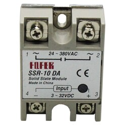 SSR-10DA (10A) Solid State Relay (Compatible with Development Boards) - Thumbnail