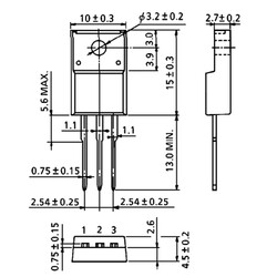 ST13005 4A 700V NPN Transistor TO220 - Thumbnail
