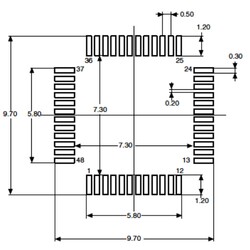 STM32F030C8T6 32-Bit 48Mhz Mikrodenetleyici LQFP48 - Thumbnail