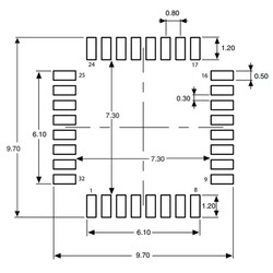 STM32F030K6T6 Smd 32-Bit 48MHz Mikrodenetleyici LQFP-32 - Thumbnail