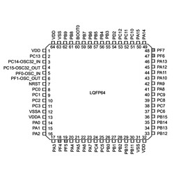 STM32F030R8T6 32-Bit 48Mhz Microcontroller LQFP64 - Thumbnail