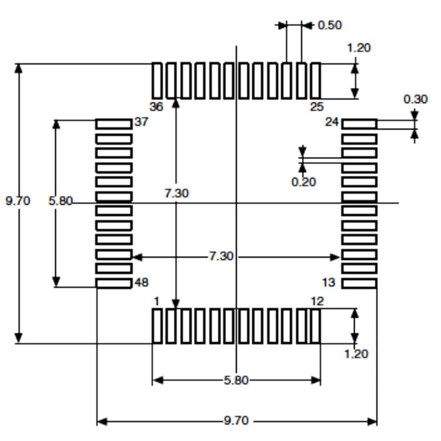 STM32F042C6T6 32Bit 48Mhz Mikrodenetleyici LQFP-48