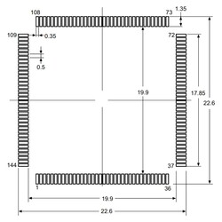 STM32F205ZCT6 32 Bit 120MHz Mikrodenetleyici LQFP144 - Thumbnail