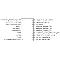 STM8S003F3P6 8-Bit 16Mhz Microcontroller TSSOP20 - Thumbnail