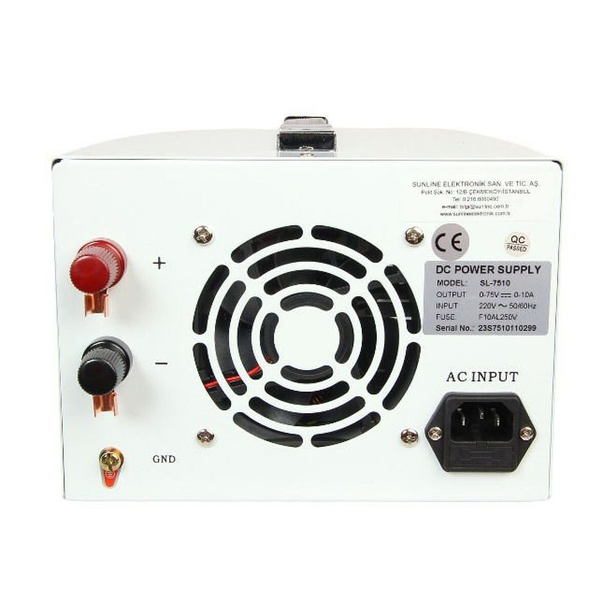 Sunline SL-7510 75V 10A Ayarlanabilir DC Güç Kaynağı - 3