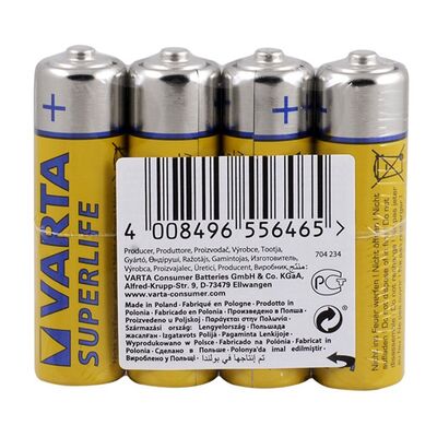 Varta - Superlife AA Kalem Pil 4'lü Shrink