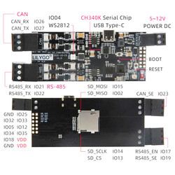 T-CAN485 ESP32 CAN RS-485 WIFI Bluetooth Kablosuz IOT Kontrol Board'u - Thumbnail