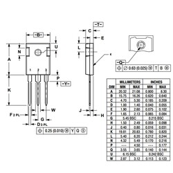 TIP35C Transistor BJT NPN TO-247 - Thumbnail
