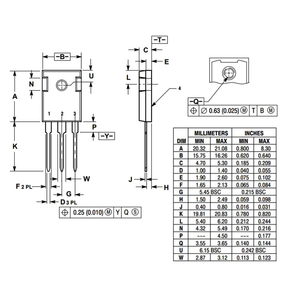 TIP36C Transistor BJT PNP TO-247