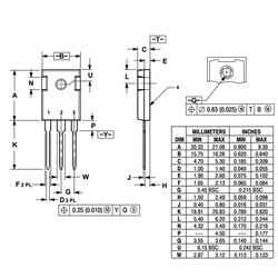 TIP36C Transistor BJT PNP TO-247 - Thumbnail